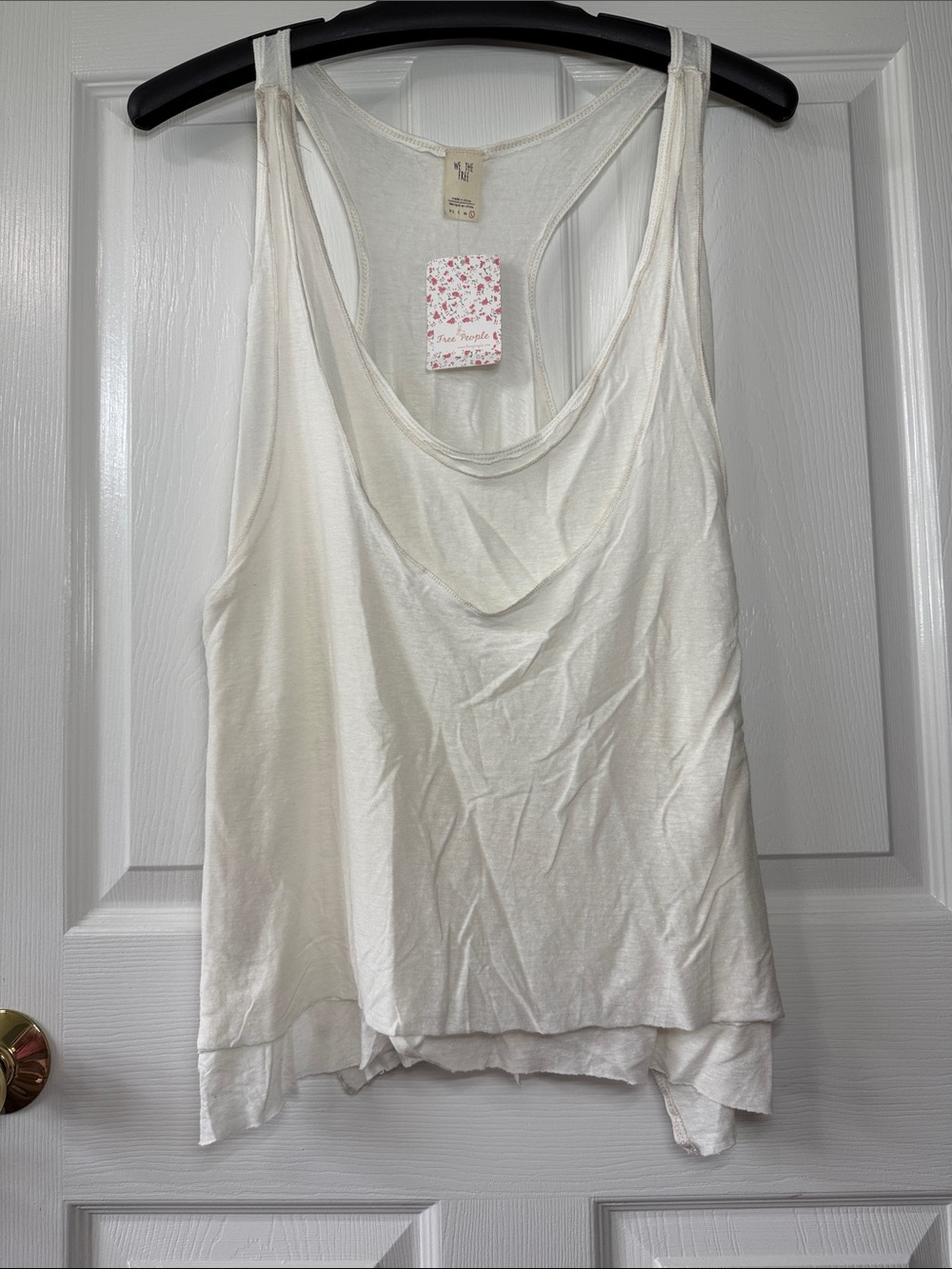 Free People Cream Double-Layered Scoop Tank - Picture 7 of 7